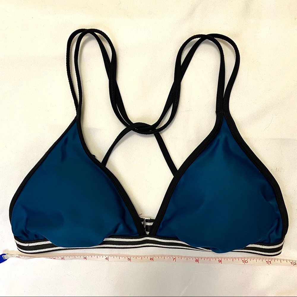 Target Xhilaration Dark Blue/Green Bikini Top